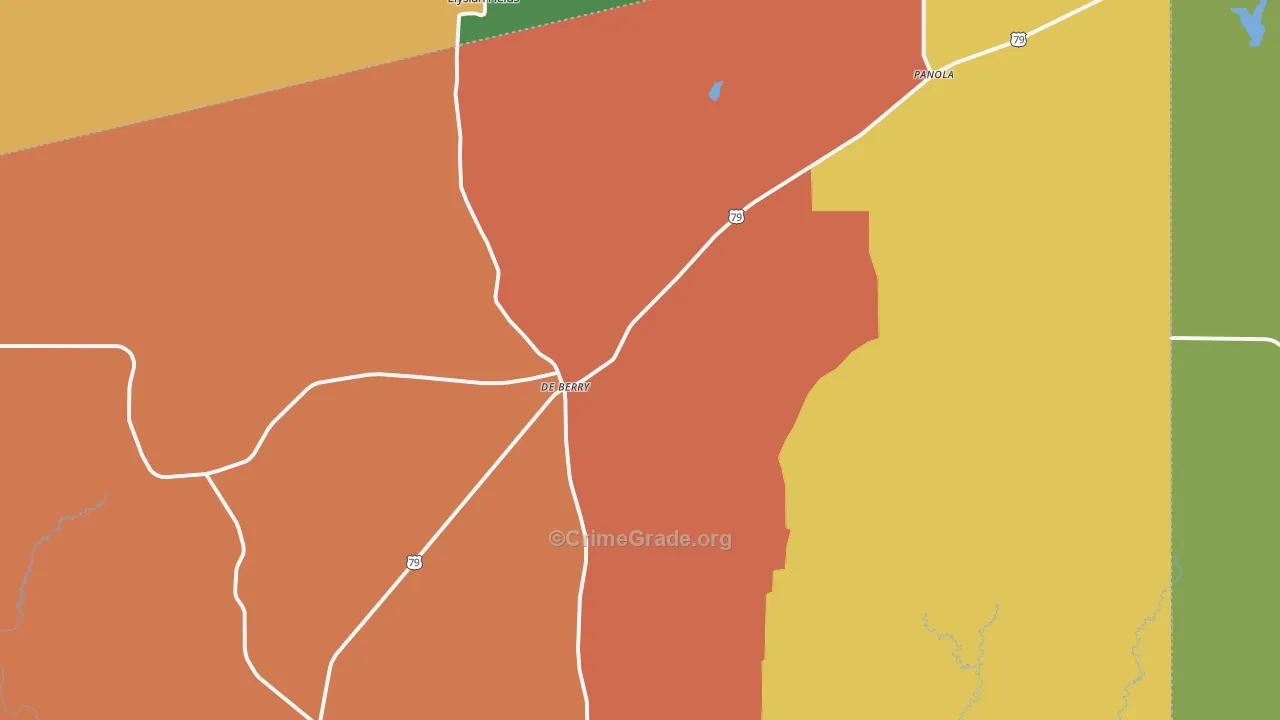 75639, TX Map of Drug-Related Crime Rates