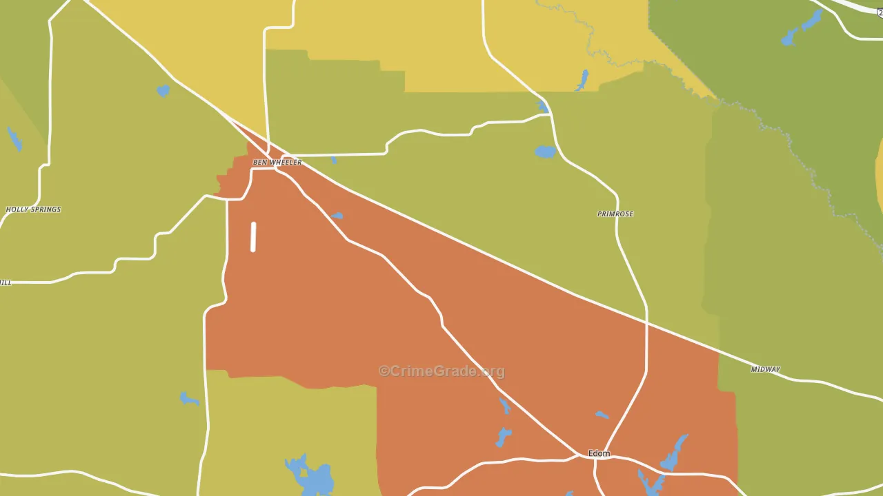 75754, TX Map of Drug-Related Crime Rates