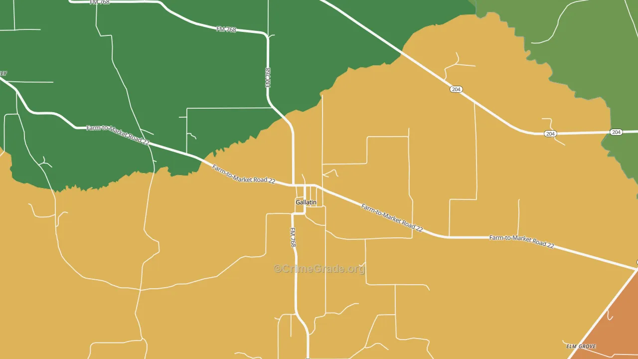 75764, TX Map of Drug-Related Crime Rates