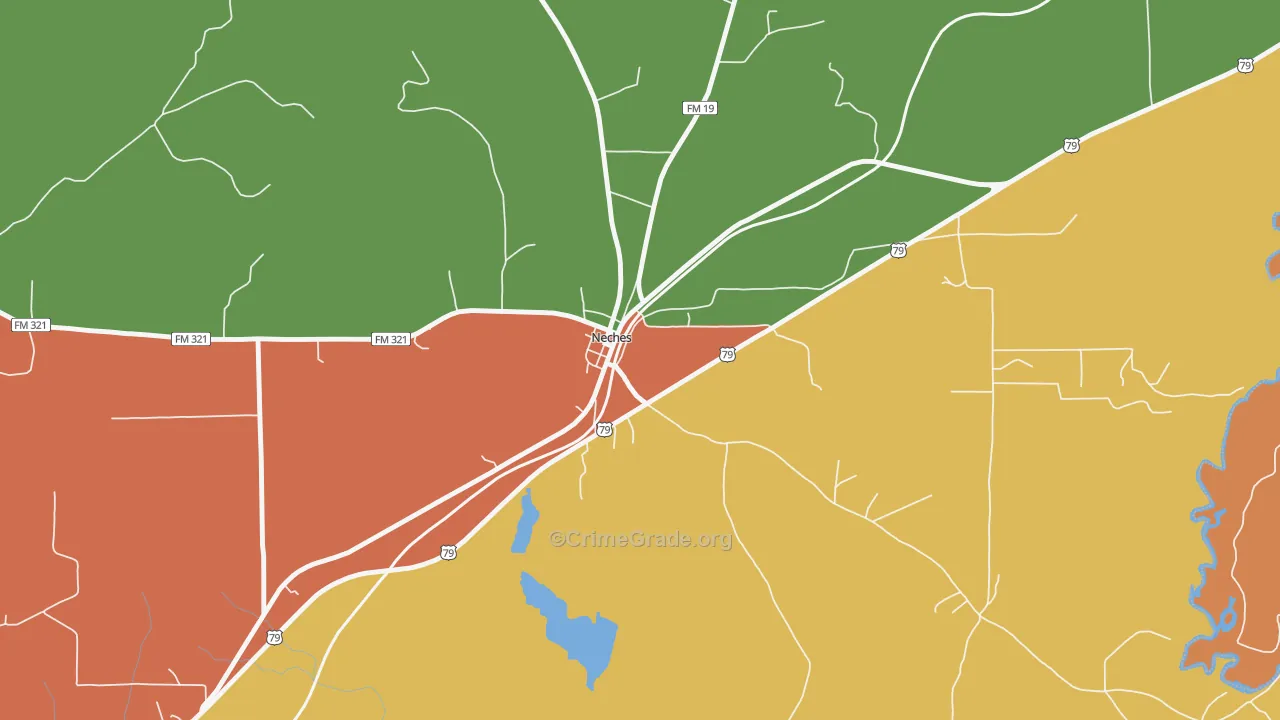 75779, TX Map of Drug-Related Crime Rates