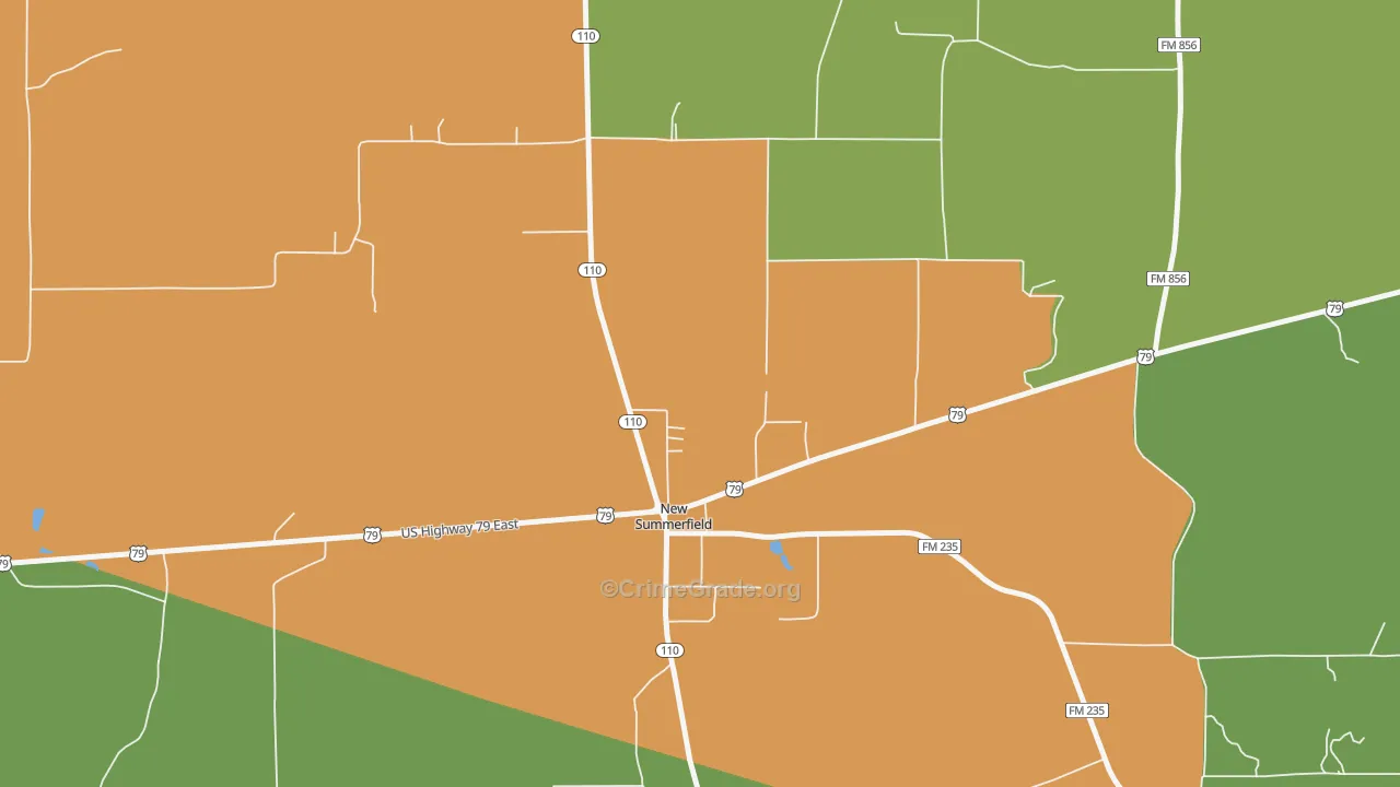 75780, TX Map of Drug-Related Crime Rates