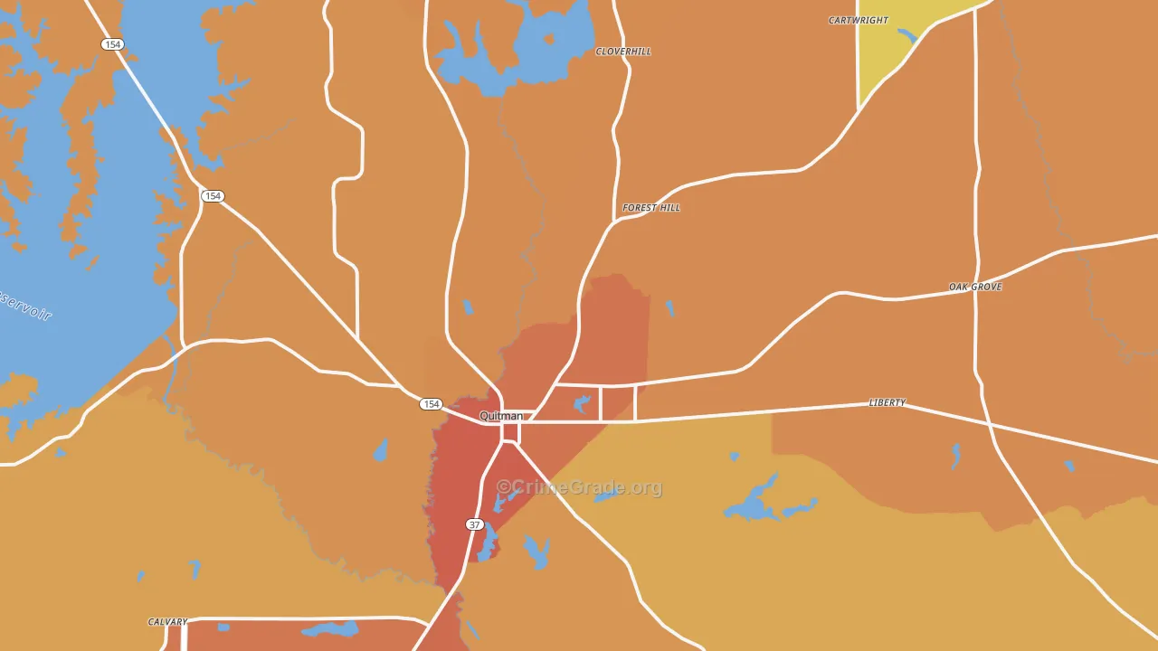 75783, TX Map of Drug-Related Crime Rates