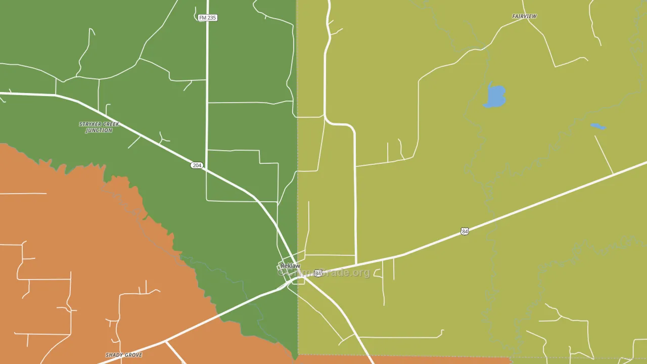 75784, TX Map of Drug-Related Crime Rates