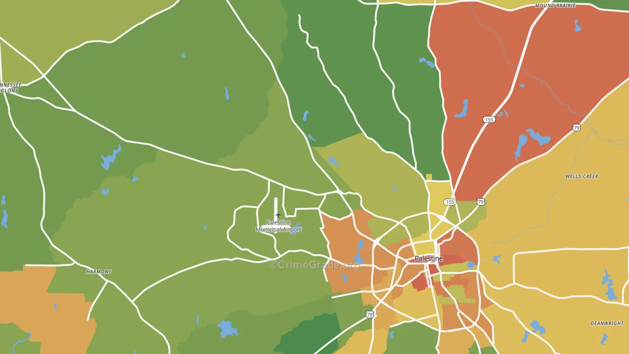 75803, TX Map of Drug-Related Crime Rates