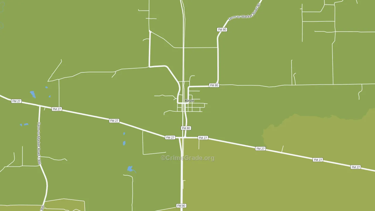 75848, TX Map of Drug-Related Crime Rates