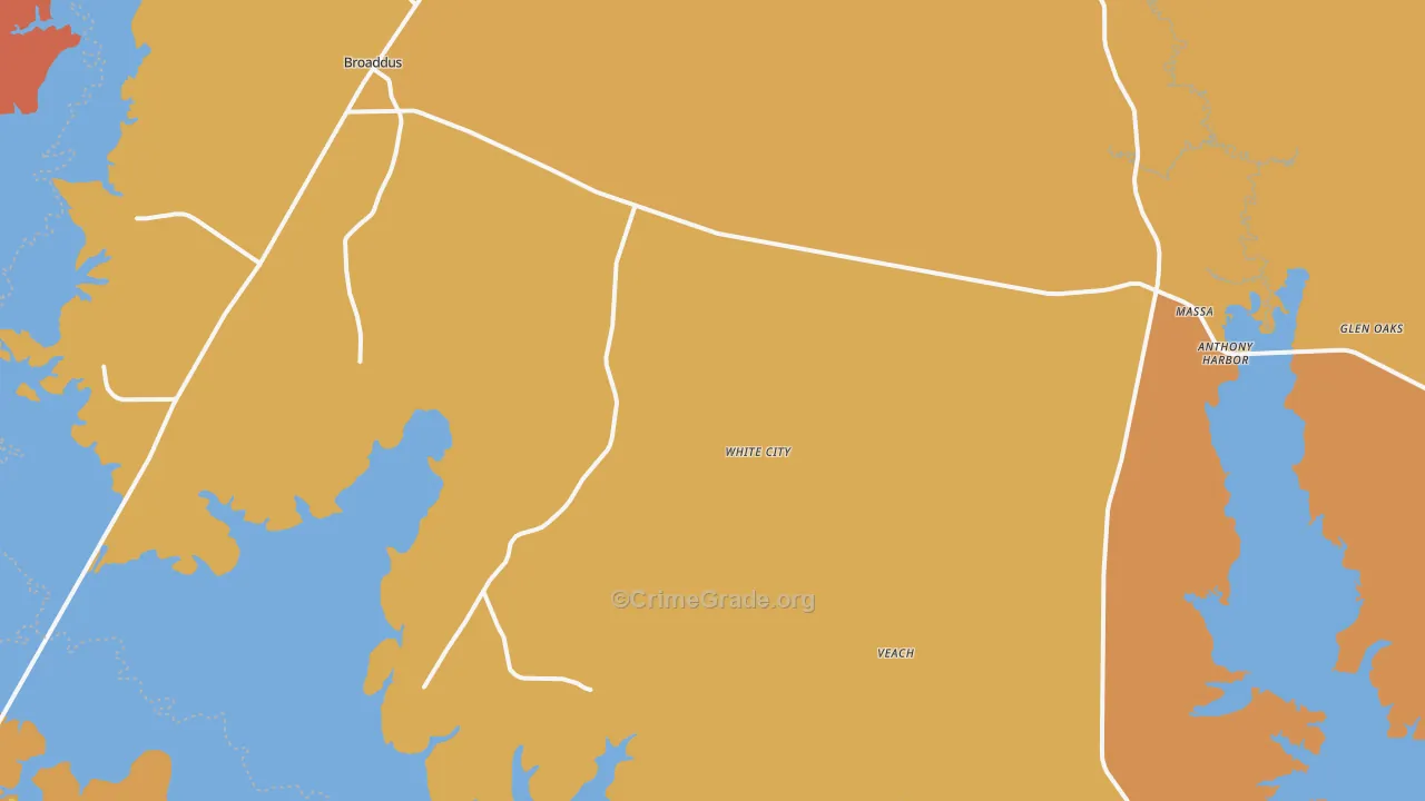 75929, TX Map of Drug-Related Crime Rates