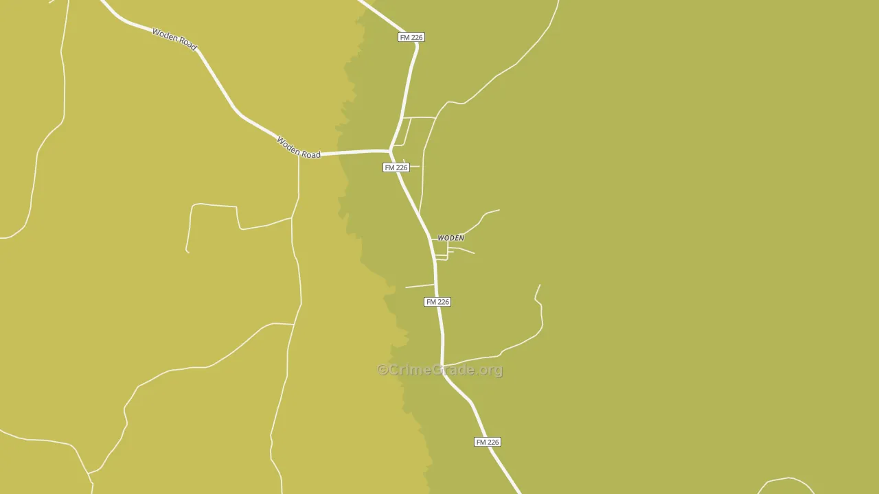 75978, TX Map of Drug-Related Crime Rates