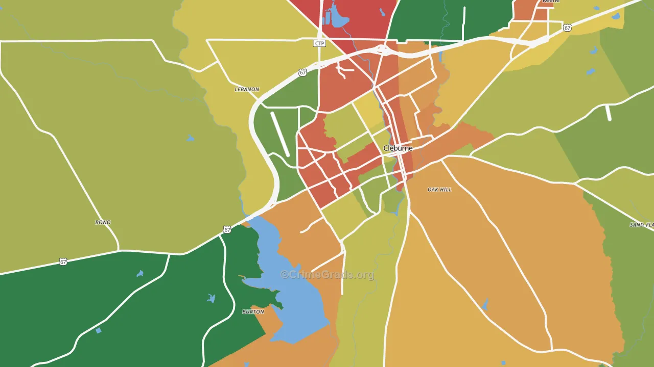 76033, TX Map of Drug-Related Crime Rates