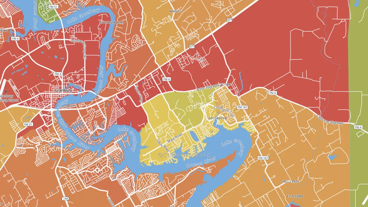 76049, TX Map of Drug-Related Crime Rates