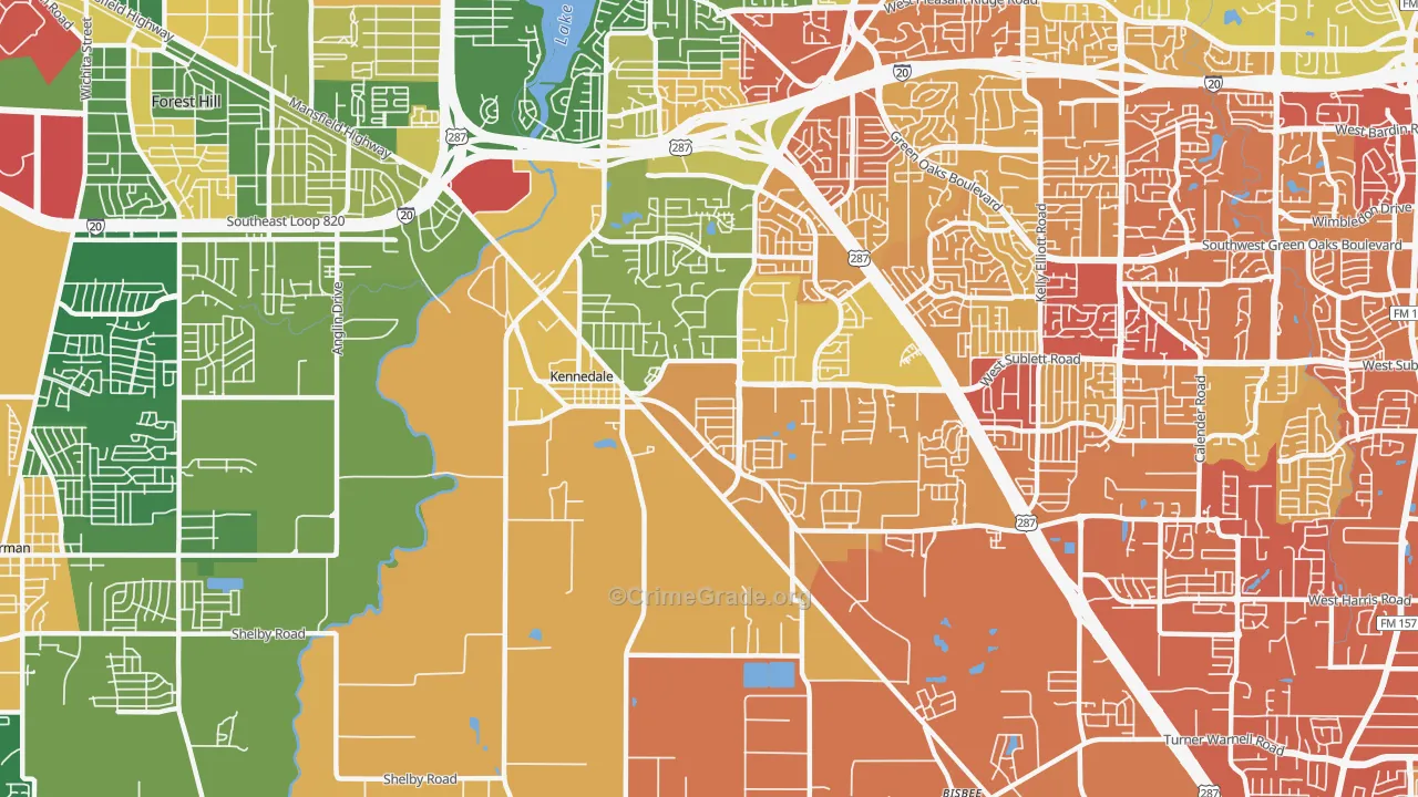 76060, TX Map of Drug-Related Crime Rates