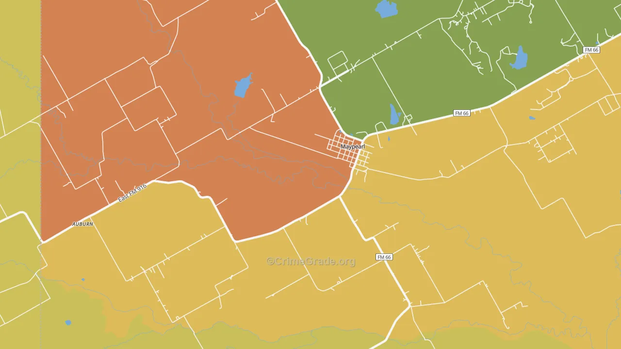 76064, TX Map of Drug-Related Crime Rates