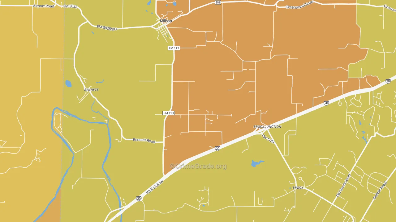 76066, TX Map of Drug-Related Crime Rates