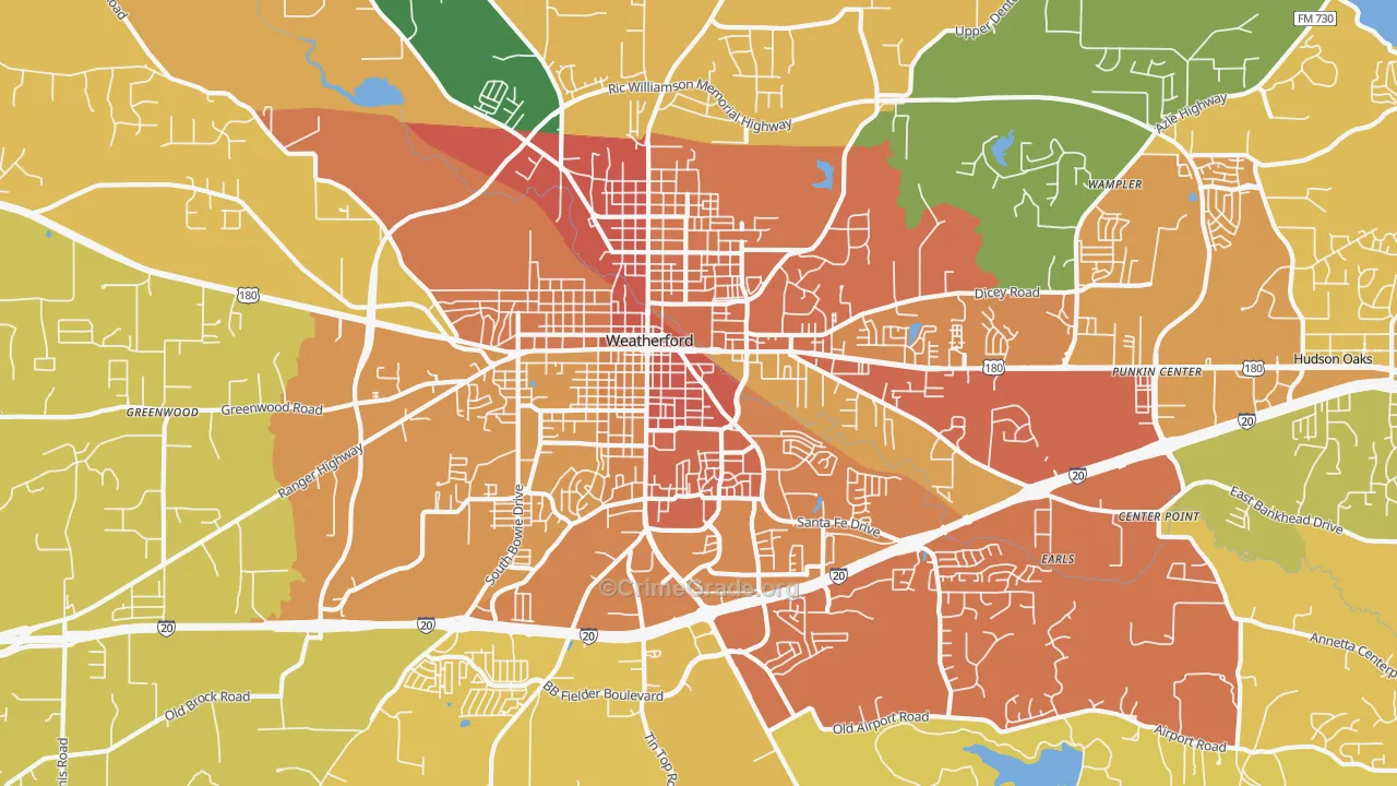 76086, TX Map of Drug-Related Crime Rates