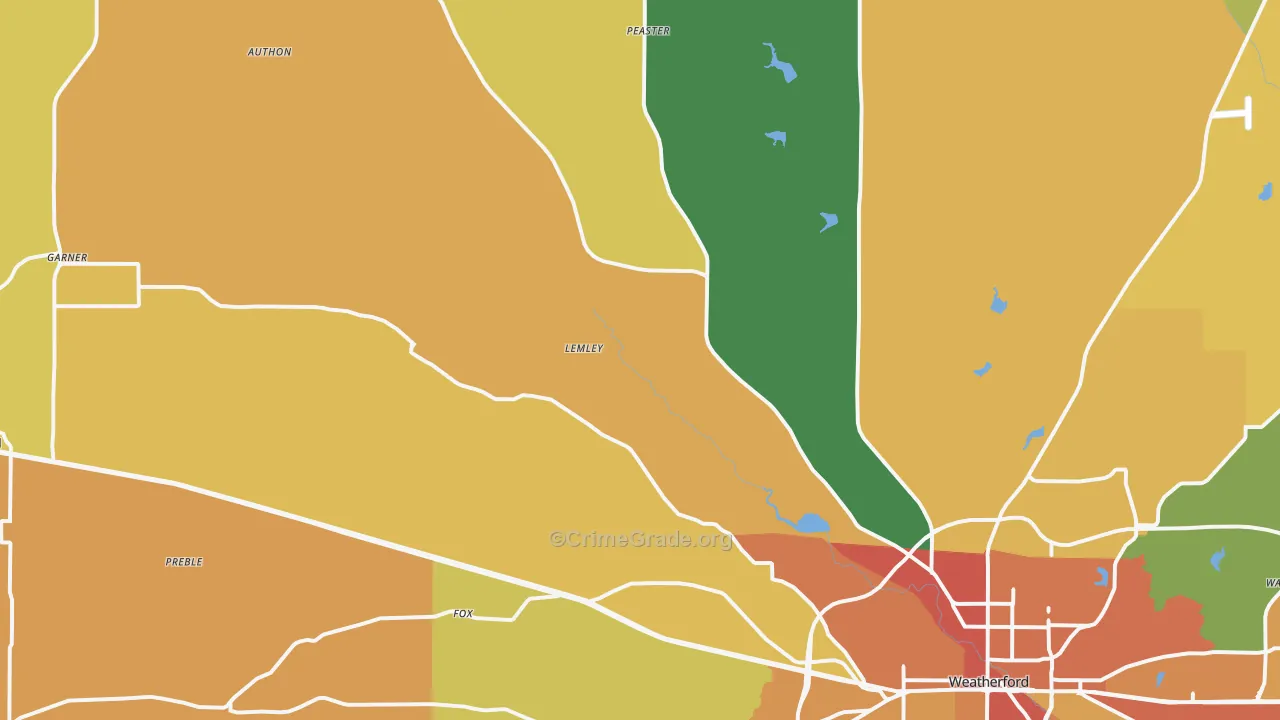 76088, TX Map of Drug-Related Crime Rates