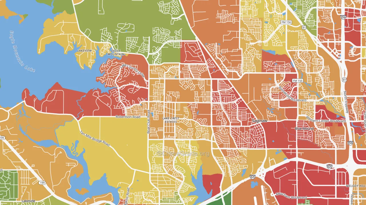 76179, TX Map of Drug-Related Crime Rates