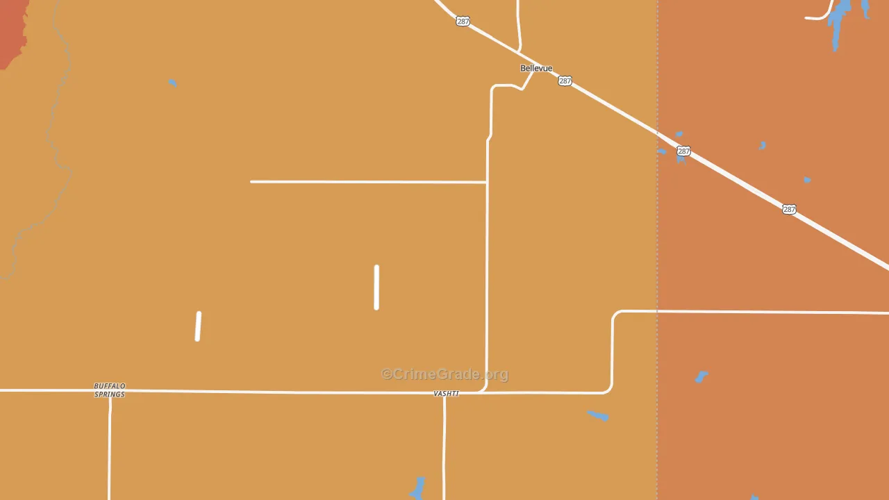 76228, TX Map of Drug-Related Crime Rates