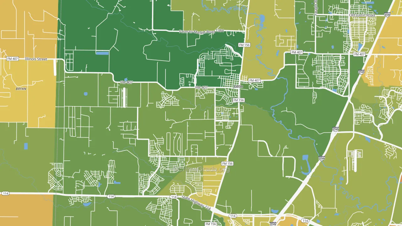 76247, TX Map of Drug-Related Crime Rates
