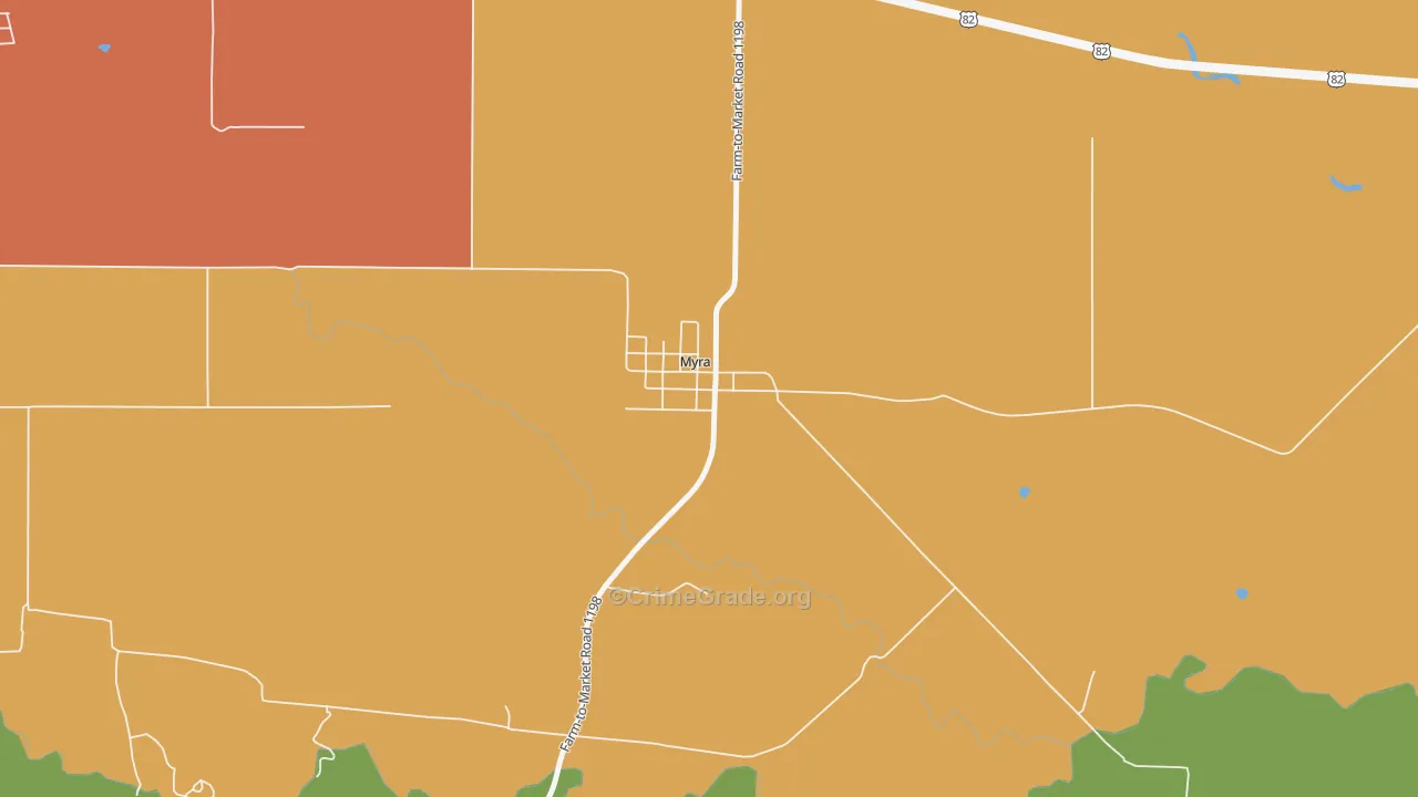 76253, TX Map of Drug-Related Crime Rates