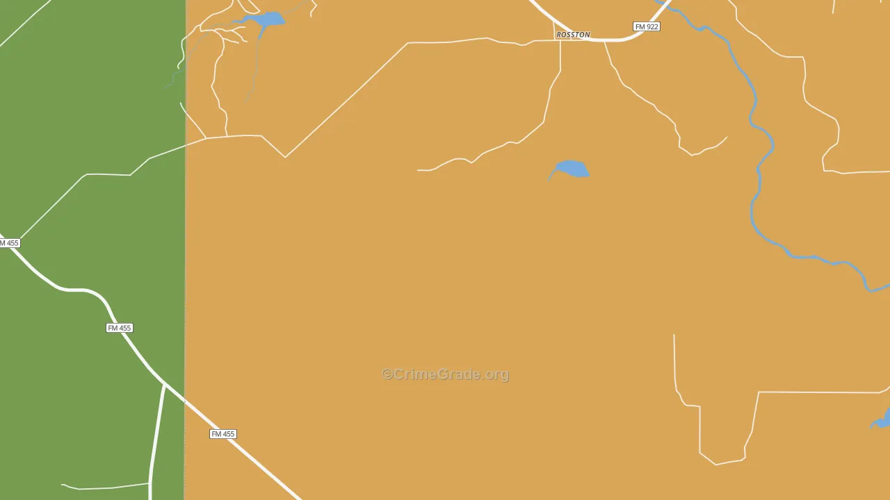 76263, TX Map of Drug-Related Crime Rates