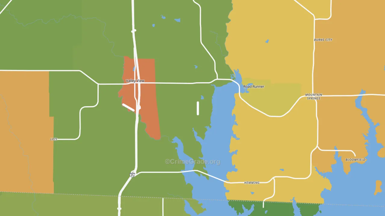 76272, TX Map of Drug-Related Crime Rates