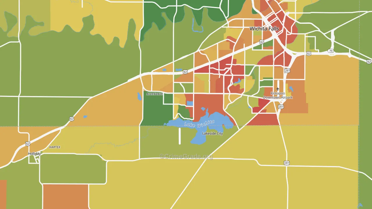 76310, TX Map of Drug-Related Crime Rates