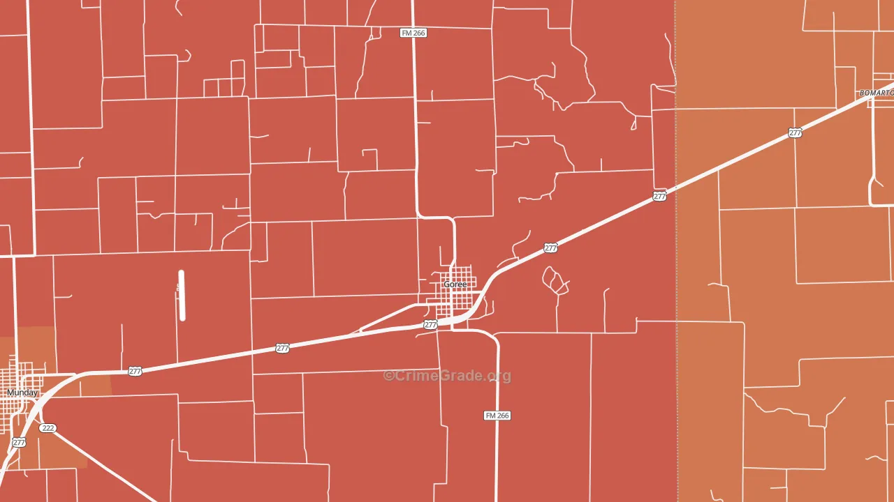 76363, TX Map of Drug-Related Crime Rates