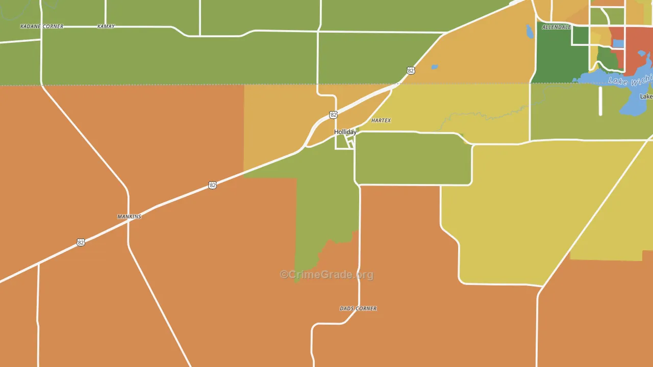 76366, TX Map of Drug-Related Crime Rates