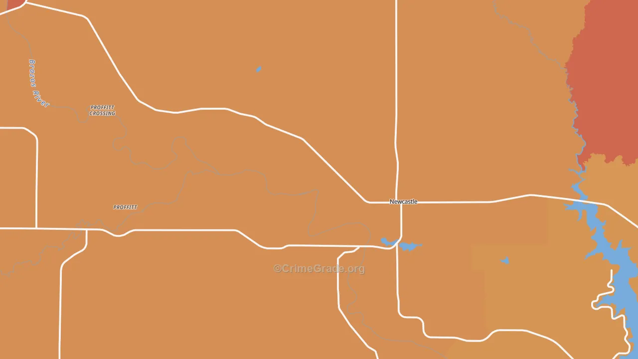 76372, TX Map of Drug-Related Crime Rates