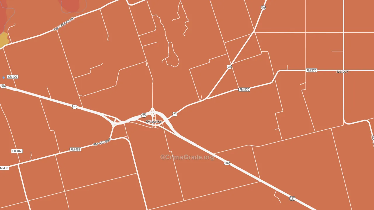 76373, TX Map of Drug-Related Crime Rates