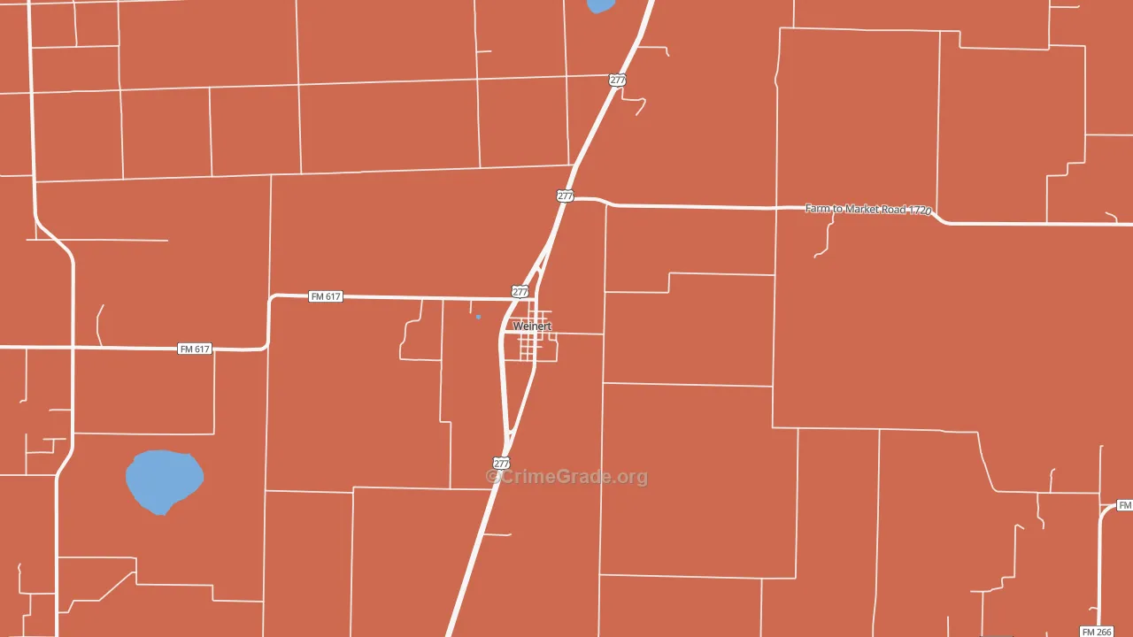 76388, TX Map of Drug-Related Crime Rates