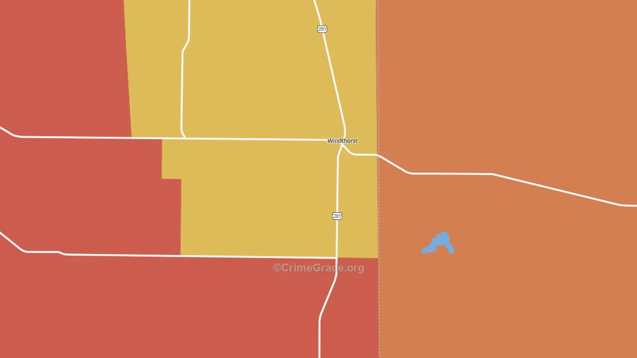 76389, TX Map of Drug-Related Crime Rates