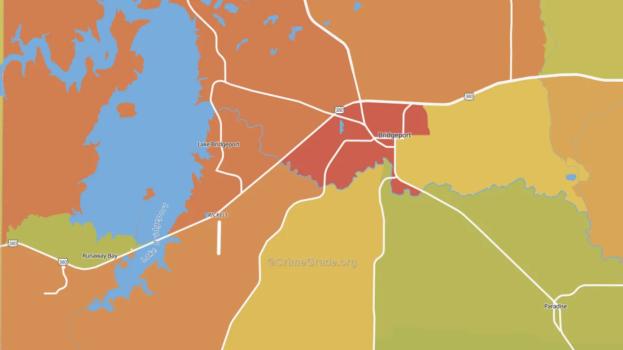 76426, TX Map of Drug-Related Crime Rates