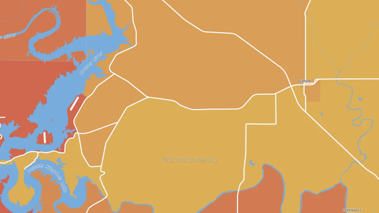 76449, TX Map of Drug-Related Crime Rates