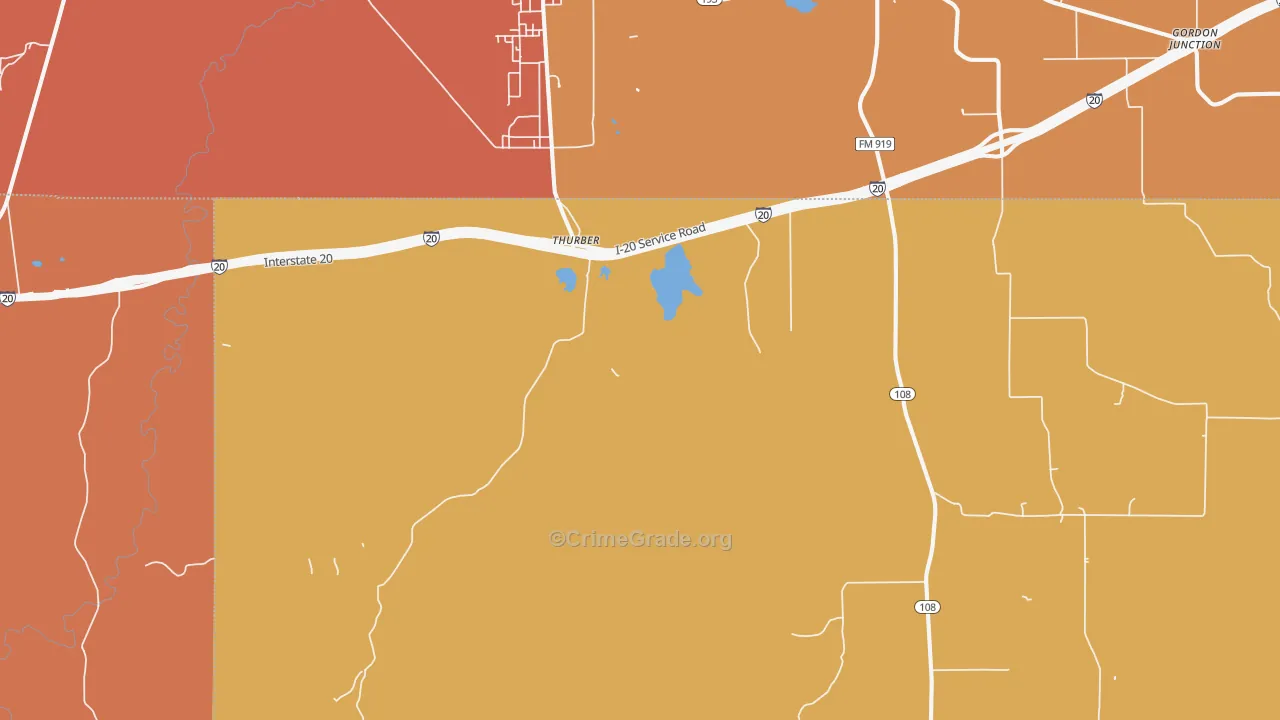 76463, TX Map of Drug-Related Crime Rates