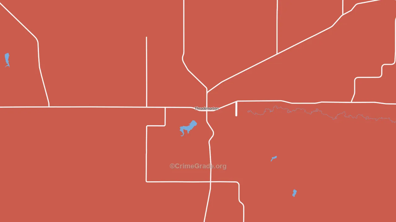 76483, TX Map of Drug-Related Crime Rates