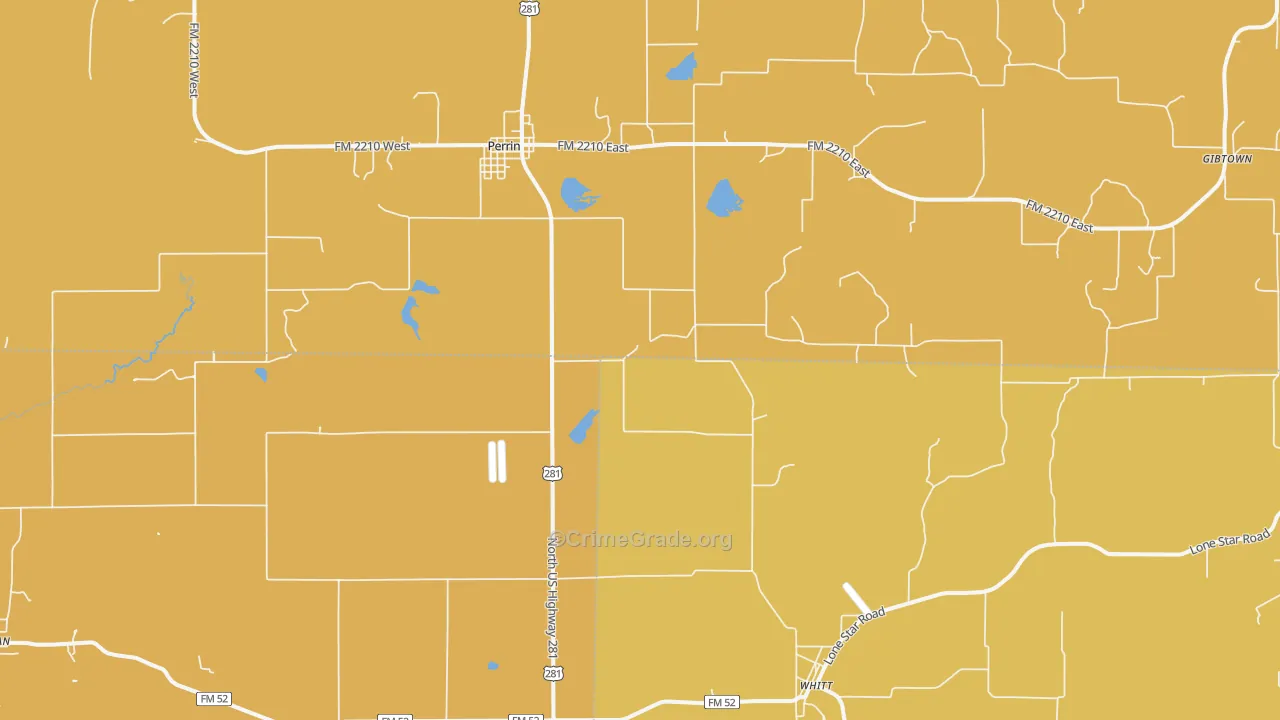 76486, TX Map of Drug-Related Crime Rates
