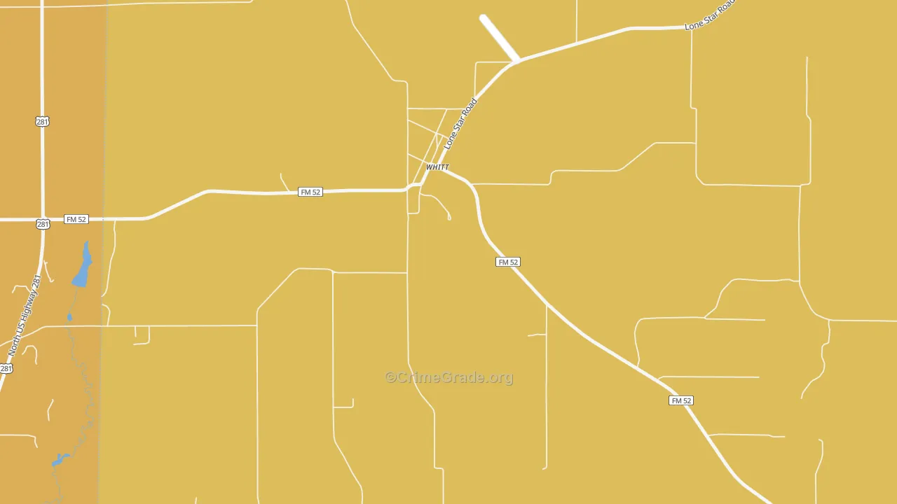 76490, TX Map of Drug-Related Crime Rates