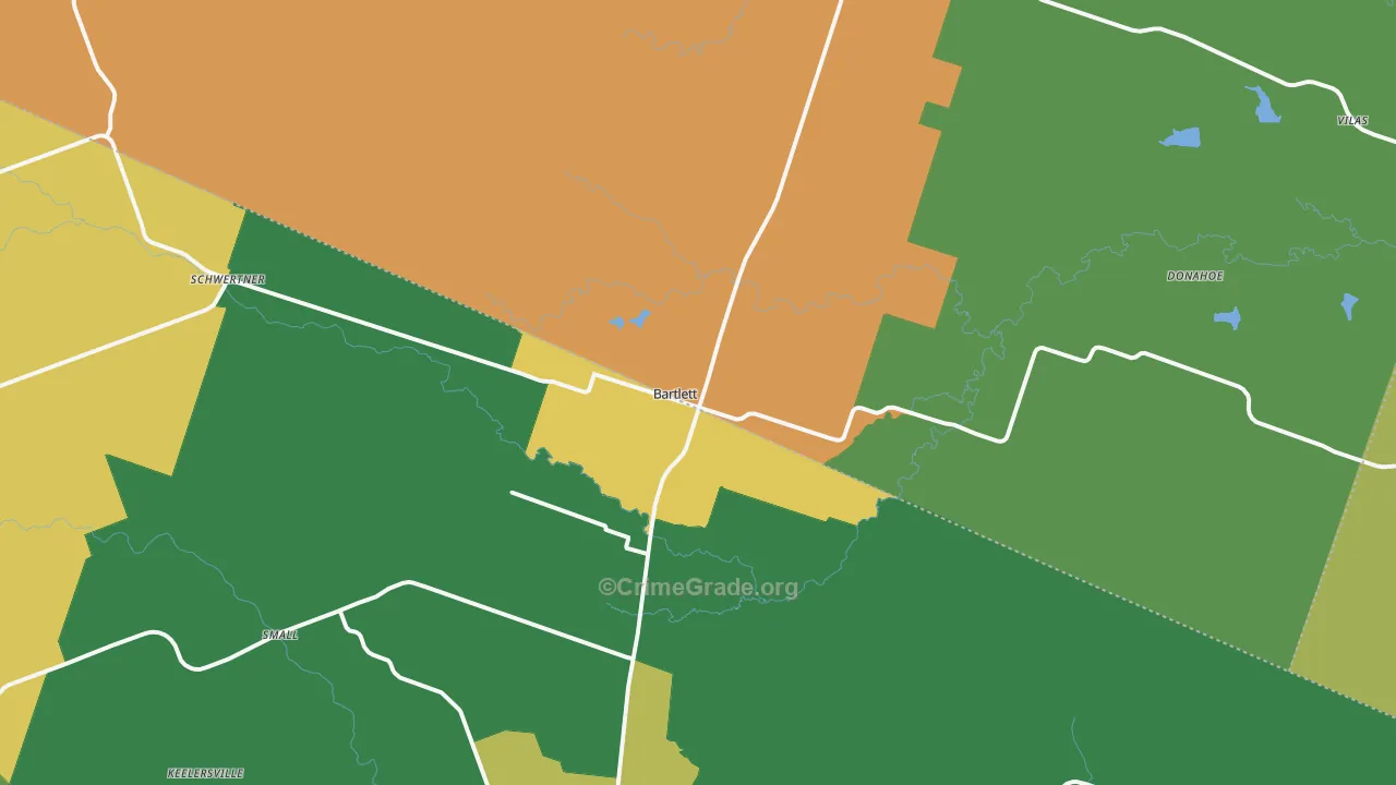 76511, TX Map of Drug-Related Crime Rates