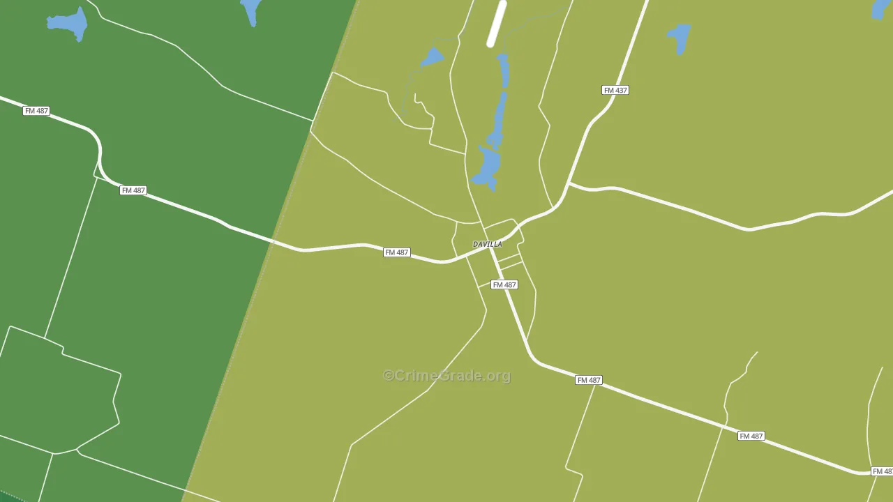 76523, TX Map of Drug-Related Crime Rates