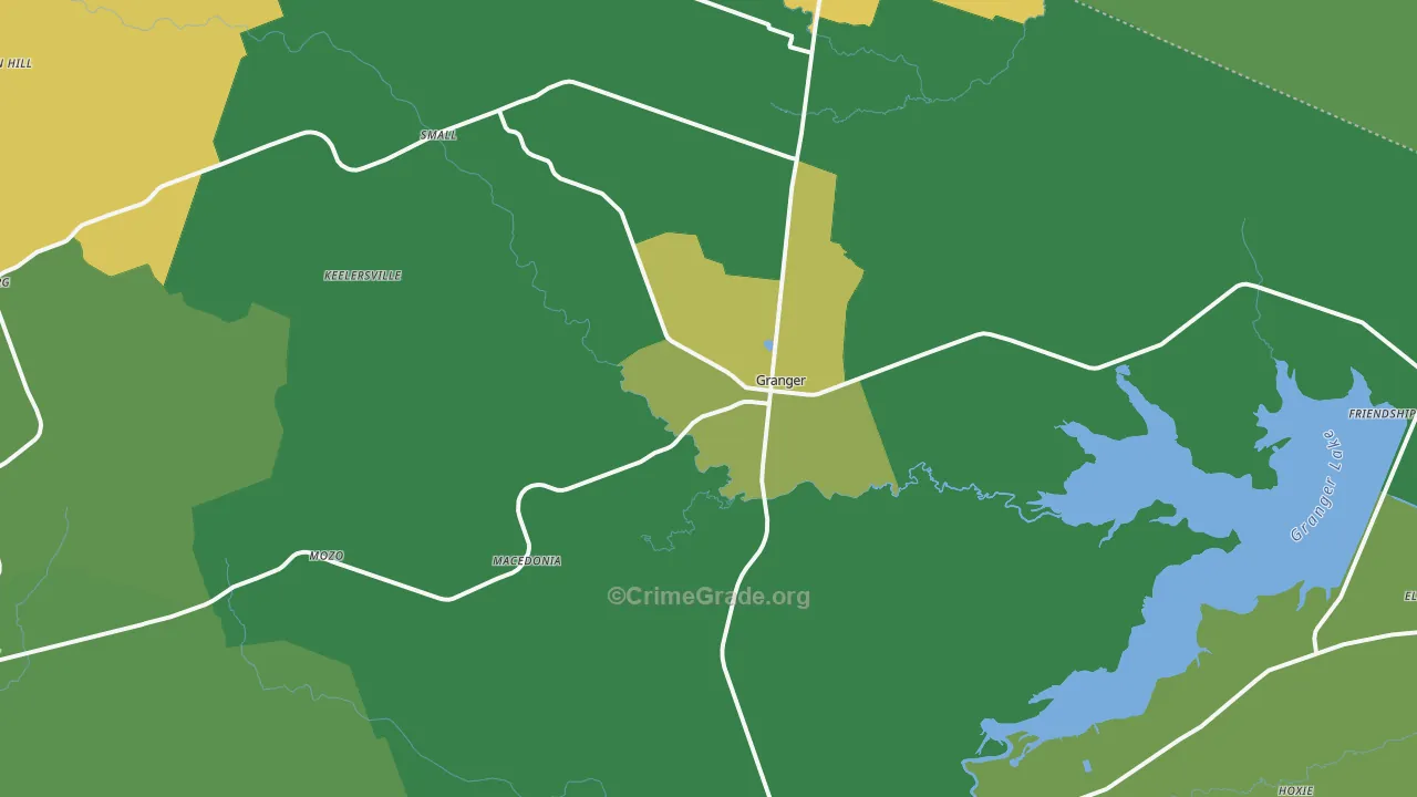 76530, TX Map of Drug-Related Crime Rates