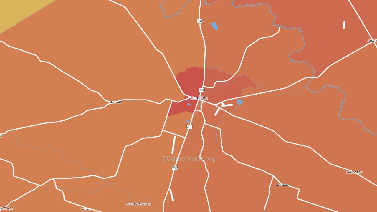 76531, TX Map of Drug-Related Crime Rates