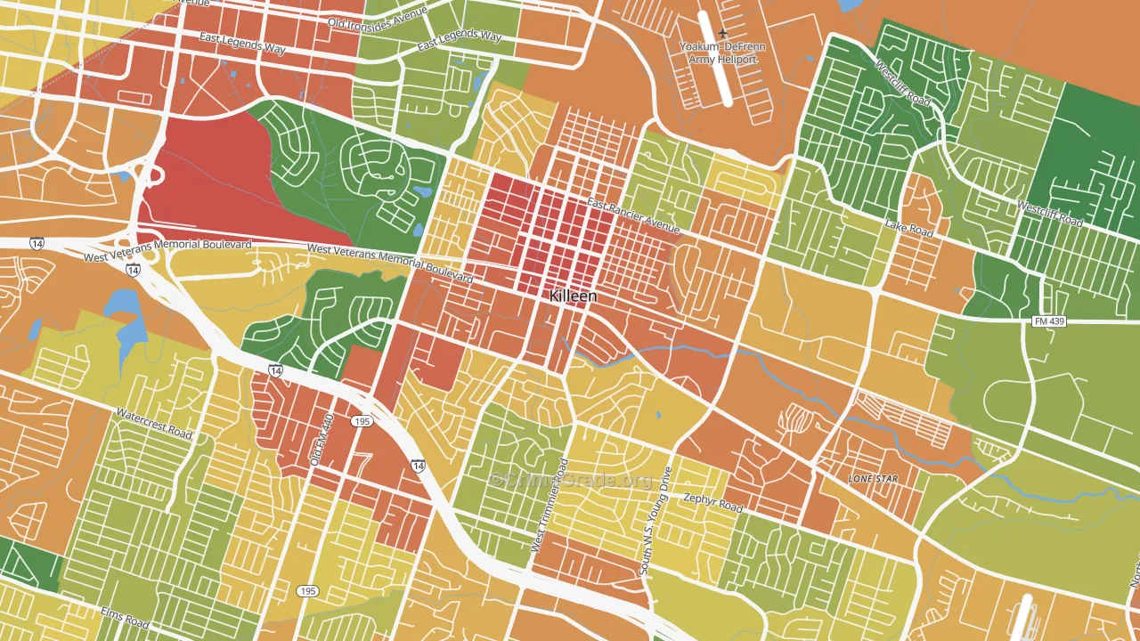 76541, TX Map of Drug-Related Crime Rates
