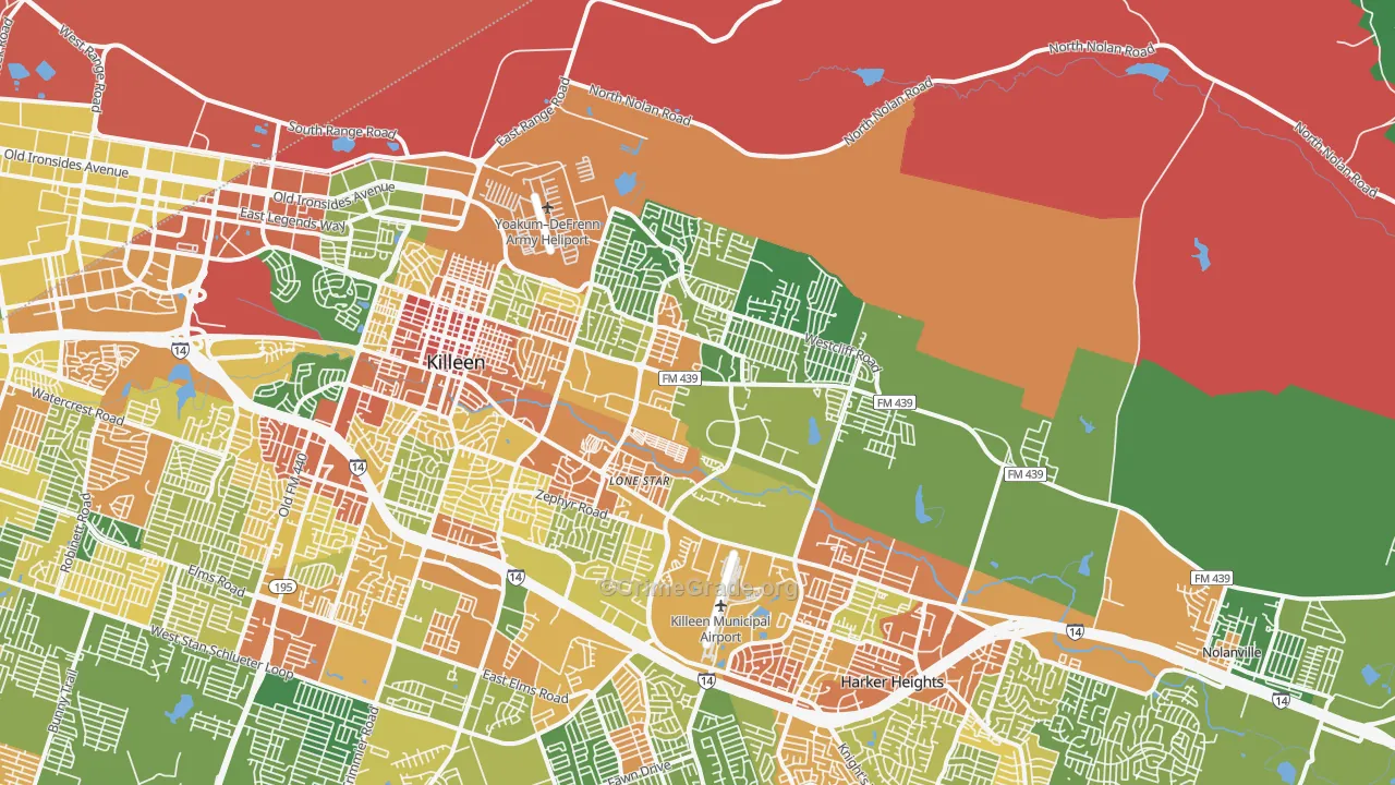 76543, TX Map of Drug-Related Crime Rates