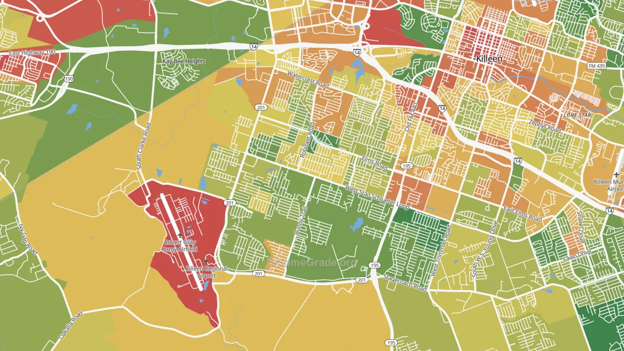 76549, TX Map of Drug-Related Crime Rates