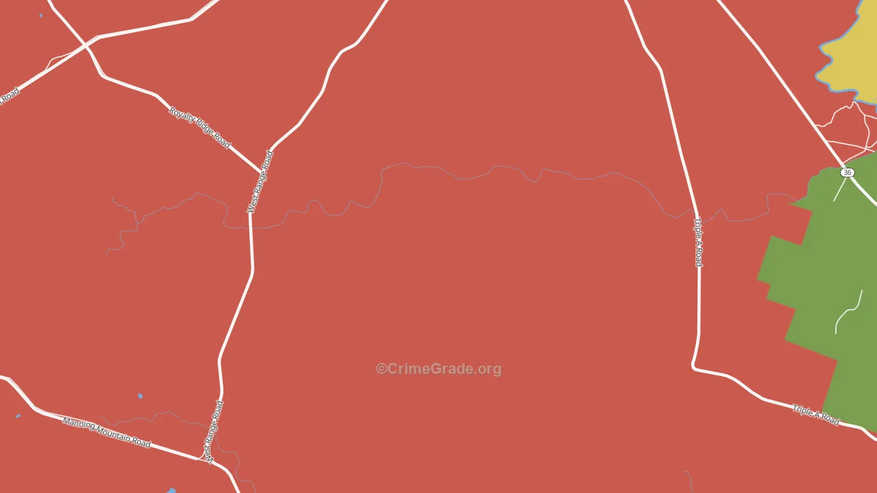 76558, TX Map of Drug-Related Crime Rates