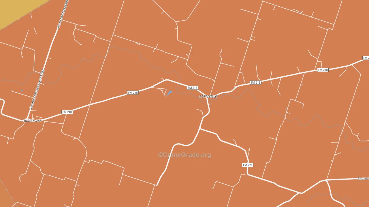 76565, TX Map of Drug-Related Crime Rates