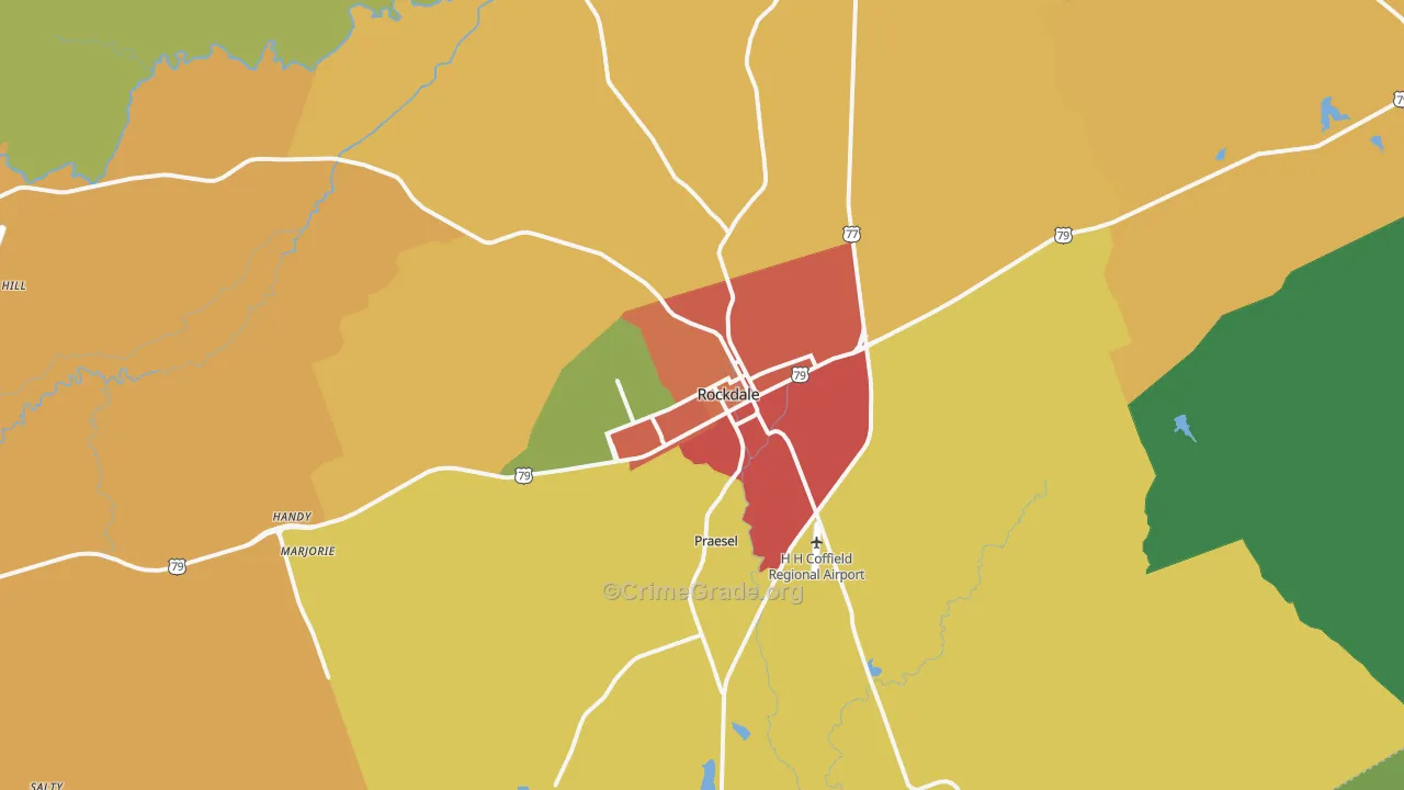76567, TX Map of Drug-Related Crime Rates