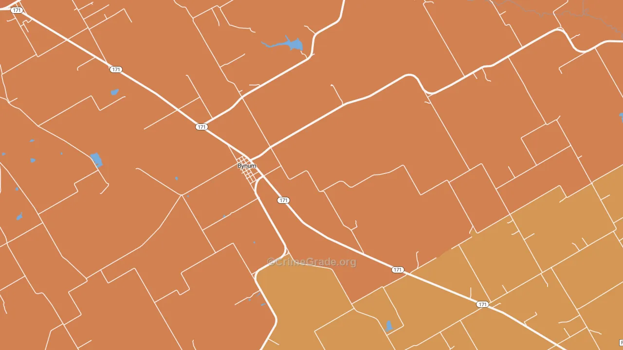 76631, TX Map of Drug-Related Crime Rates