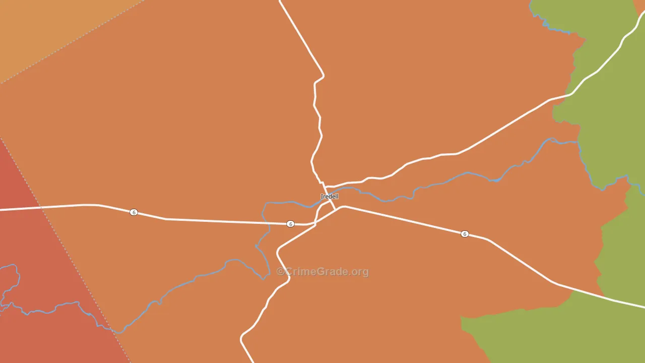 76649, TX Map of Drug-Related Crime Rates