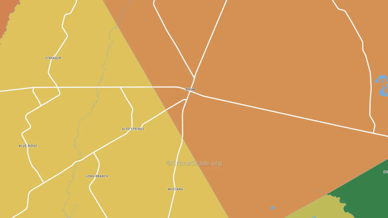 76653, TX Map of Drug-Related Crime Rates